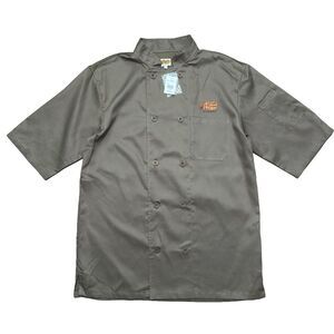 NWT Cracker Barrel Shirt Men Size M Green Chef Coat Employee Cook Uniform Button
